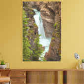 Johnston Canyon Herfsten Canvas Afdruk (Insitu (Woonkamer))