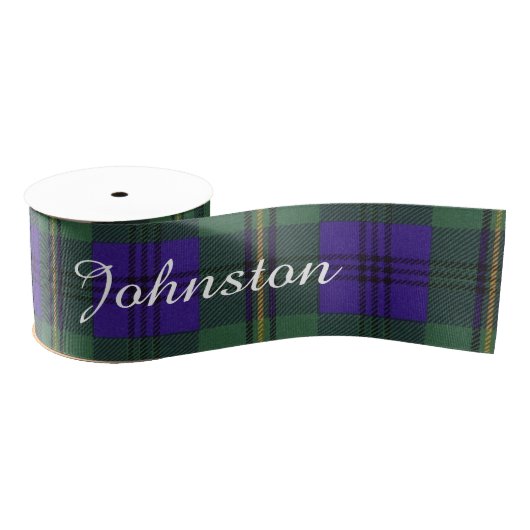 Johnston clan Pset Scottish tartan Grosgrain Lint (Spoel)
