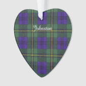Johnston clan Pset Scottish tartan Ornament (voorkant)