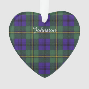 Johnston clan Pset Scottish tartan Ornament