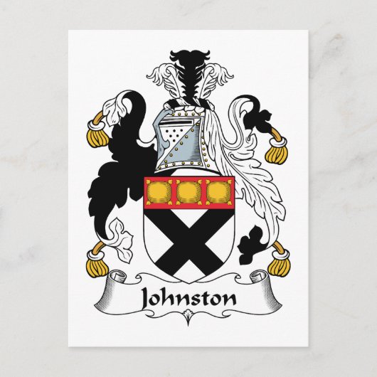 Johnston Family Crest Briefkaart (Voorkant)