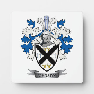Johnston Family Crest Coat of Arms Fotoplaat