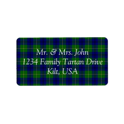 Johnston Tartan Étiquette (Devant)