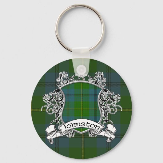 Johnston Tartan Shield Sleutelhanger (Voorkant)