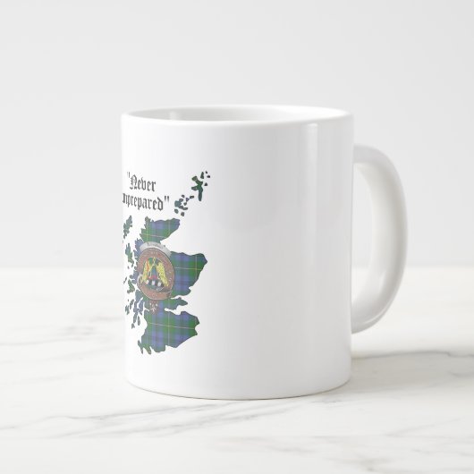 Johnstone Clan Badge Jumbo Mug (Devant droit)