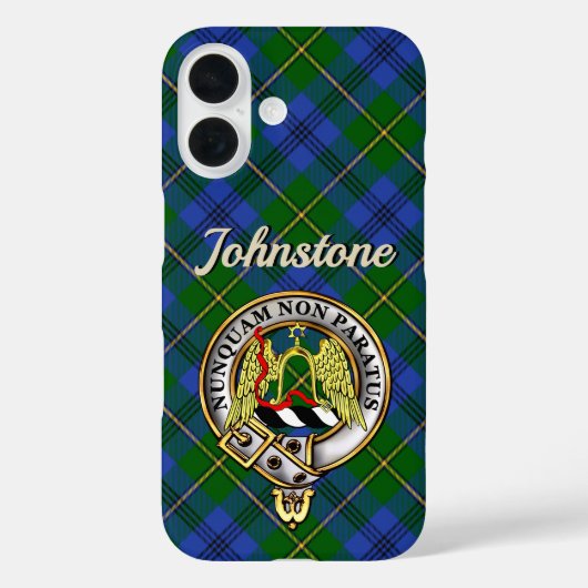 Johnstone Clan Badge & Tartan iPhone / coque ipad (Verso)