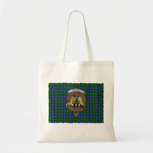 Johnstone Clan Badge Tartan Tas (Voorkant)