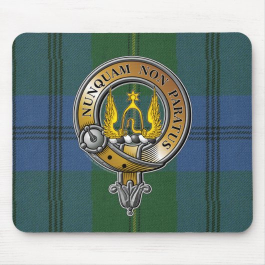 Johnstone Tartan & Badge Muismat (Voorkant)