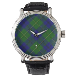 Johnstone tartan blauw groen geruit horloge
