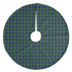 Johnstone tartan blue green plaid fleece kerstboom rok