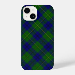 Johnstone tartan blue green plaid iPhone 14 hoesje