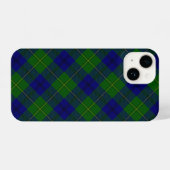 Johnstone tartan blue green plaid iPhone hoesje (Achterkant horizontaal)