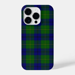 Johnstone tartan blue green plaid iPhone 14 plus hoesje