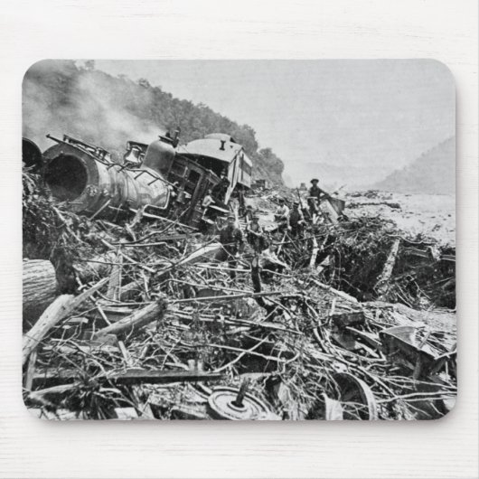 Johnstown Flood Train Wreck  1889 Muismat (Voorkant)