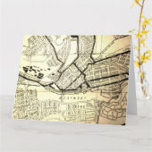 Johnstown, PA Carte Vintage (Fleur jaune)