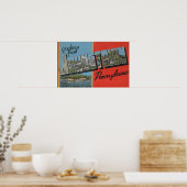 Johnstown, Pennsylvania - Grote letterscènes Poster (Keuken)