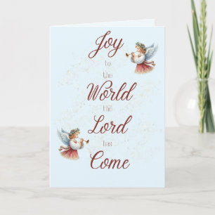 Joie à la Carte de Noël des Anges du Monde
