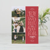 Joie à la carte de Noël religieuse mondiale (Debout devant)