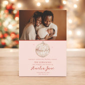 Joie à la Faire-part de naissance mondiale de Noël