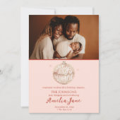 Joie à la Faire-part de naissance mondiale de Noël (Devant)