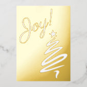 Joie ! Arbre de Noël Xmas Vacances avec Vos Mots (Recto)