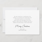 Joie Au Faire-part de naissance Mondial De Noël (Dos)