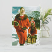 "JOIE AU MONDE" Carte de vacances plate (Debout devant)