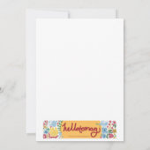 Joie au monde Cartes de Noël Fox Botanical (Dos)