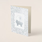 Joie au monde. Cartes de Noël Véritables à Huile d (Devant)