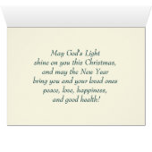 Joie au monde. Cartes de voeux de Noël (Intérieur Horizontal (Bas))