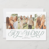 Joie au monde des cartes de Noël religieuses (Devant)