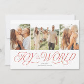 Joie au monde des cartes de Noël religieuses (Devant)