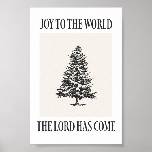 Joie au Monde Impression de Noël d'Arbre de Noël V (Devant)
