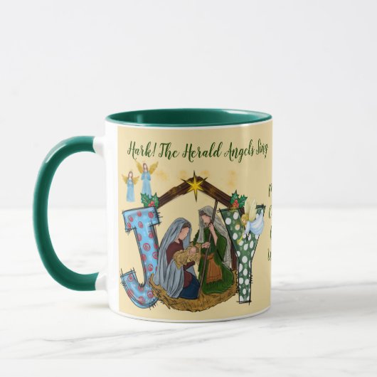 Joie au monde Mug personnalisé (Gauche)