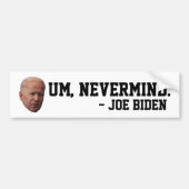 JOIE BIDEN SENILE BUMPER STICKERS (Devant)