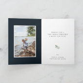 Joie botanique moderne Carte photo de vacances (Intérieur)