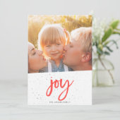 JOIE carte de Noël [rouge] (Debout devant)