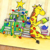 Joie carte postale de Noël de Nicole Janes