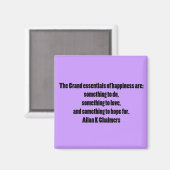 Joie Citation Purple Fridge Magnet (Recto/Verso)