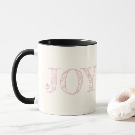 Joie Couleur Personnalisée Mug Noël Mug cadeau de (Avec donut)