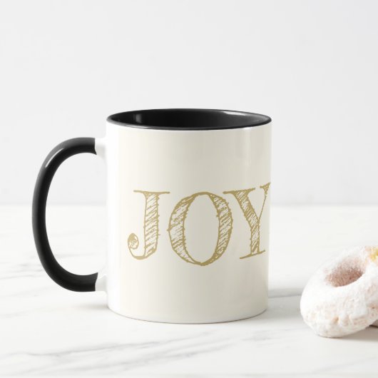 Joie Couleur Personnalisée Mug Noël Mug cadeau de  (Avec donut)