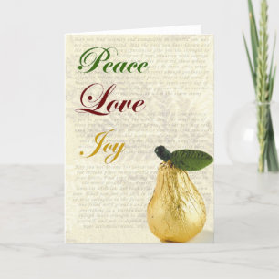 Joie d'amour de paix de carte de Noël