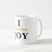 Joie dans chaque gorgée - Mug de script or (Devant droit)