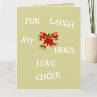 Joie de Noël Carte de remerciements pliée
