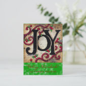 Joie de Noël ~ Carte postale (Debout devant)
