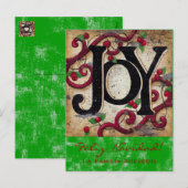 Joie de Noël ~ Carte postale (Devant / Derrière)