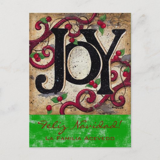 Joie de Noël ~ Carte postale (Devant)