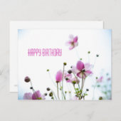 Joie de Vivre ・ Carte postale Anniversaire (Devant / Derrière)