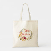 Joie de Vivre Frans Gezegde Tote Bag (Achterkant)