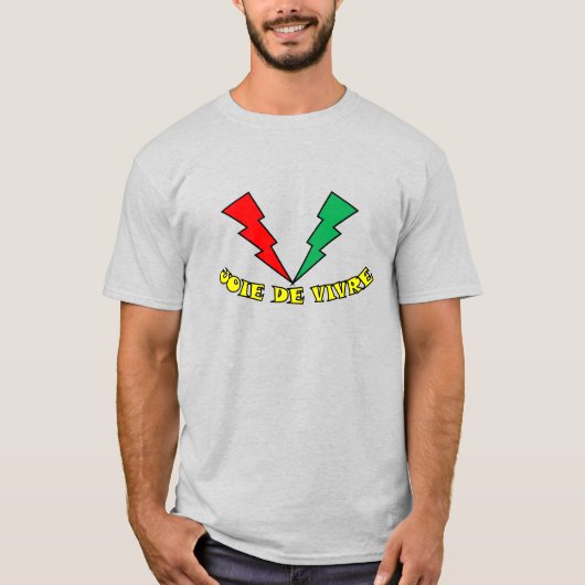 JOIE DE VIVRE Mannen T-Shirt (Voorkant)